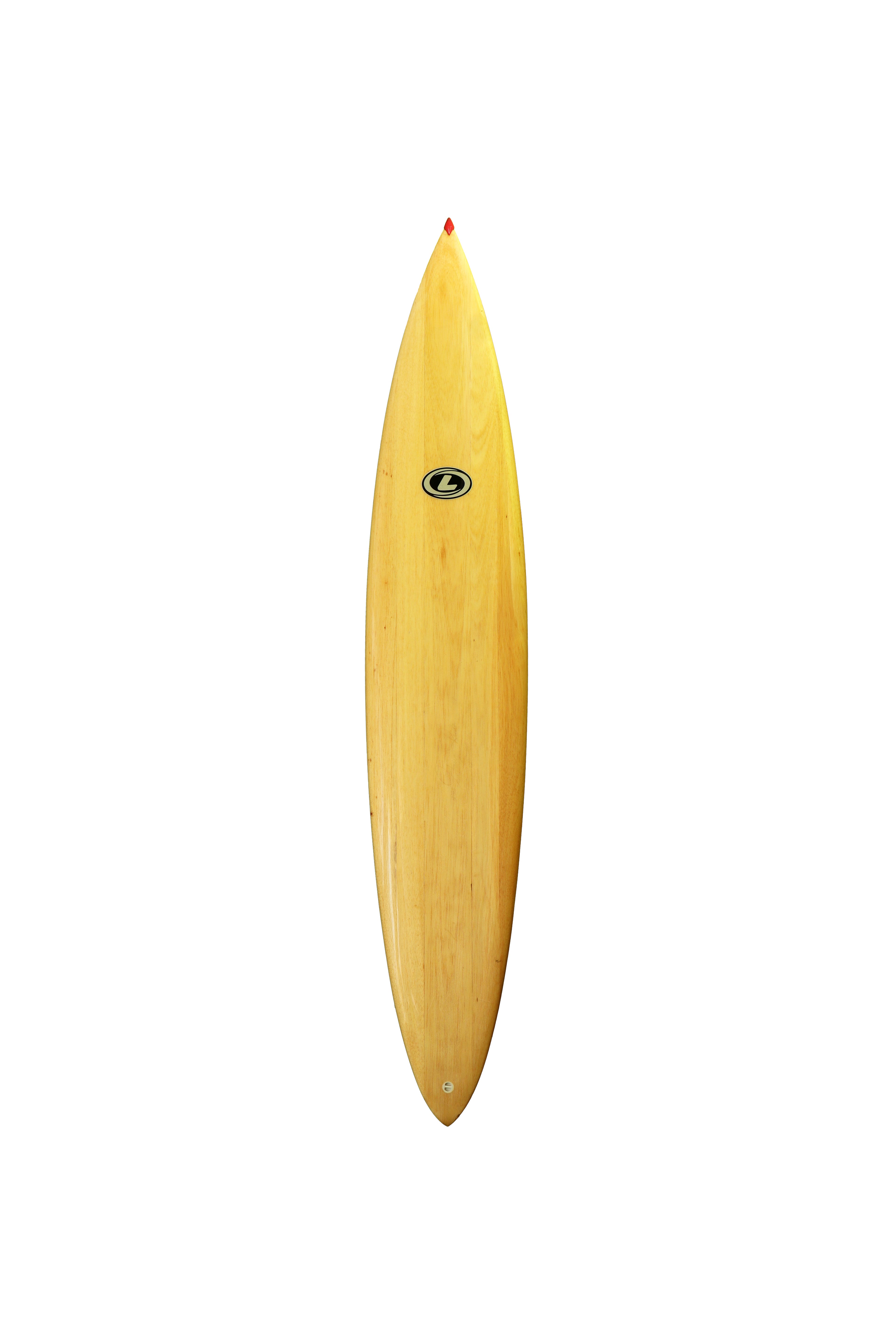 Gun — 8'9" — Balsa — 3 fin Glassed On