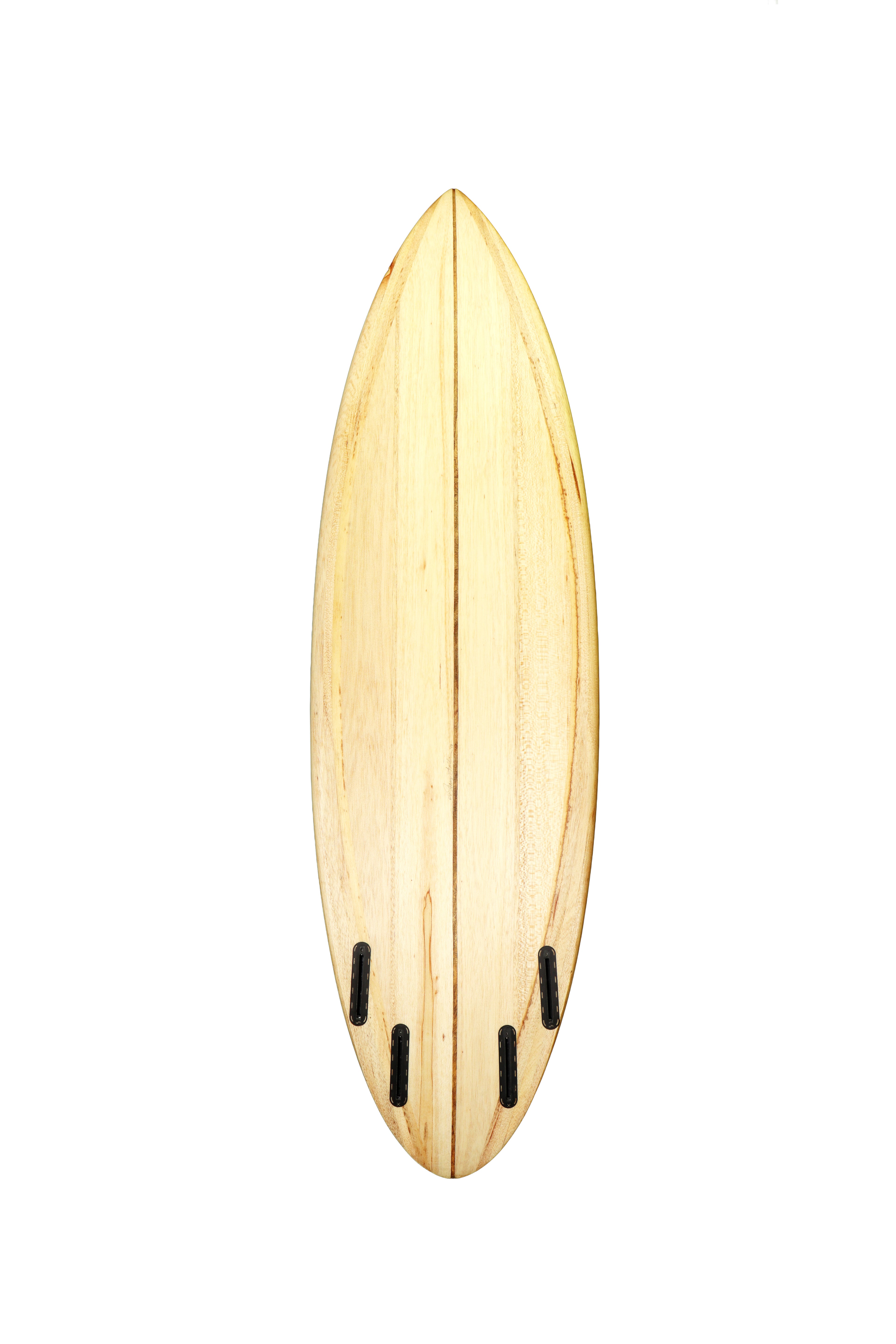 Round-tail — 6'4" — Balsa — Quad Fin